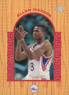 1996 UD3 Allen Iverson #14 Basketball Card