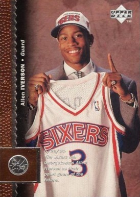 1996 Upper Deck Allen Iverson #91 Basketball Card