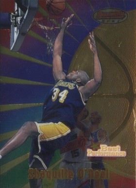 1997 Bowman's Best Shaquille O'Neal #95 Basketball Card