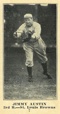 1916 Sporting News & Blank Jimmy Austin #7 Baseball Card