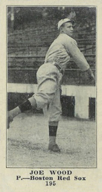 1916 Sporting News Joe Wood #195 Baseball Card