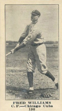 1916 Sporting News Fred Williams #190 Baseball Card