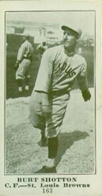 1916 Sporting News Burt Shotton #163 Baseball Card