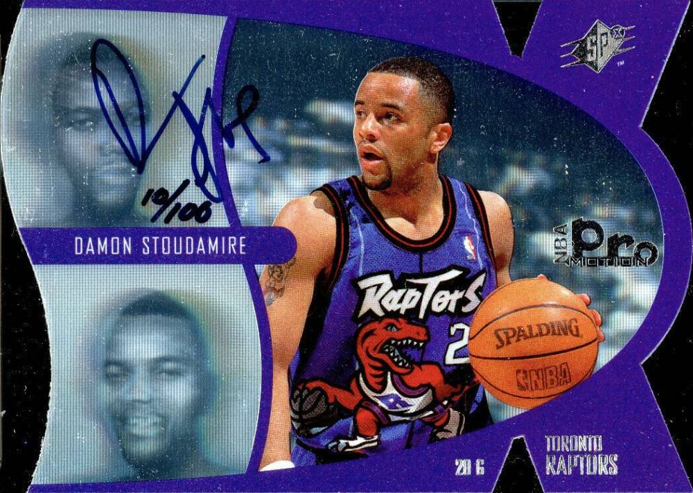 1997 SPx ProMotion Damon Stoudamire #2 Basketball Card