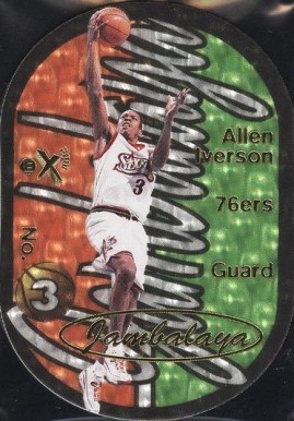 1997 Skybox E-X2001 Jambalaya Allen Iverson #1 Basketball Card