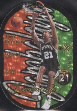 1997 Skybox E-X2001 Jambalaya Tim Duncan #8 Basketball Card
