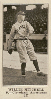 1916 Sporting News Willie Mitchell #123 Baseball Card