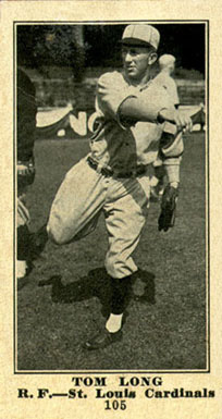 1916 Sporting News Tom Long #105 Baseball Card