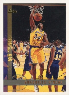 1997 Topps Shaquille O'Neal #109 Basketball Card