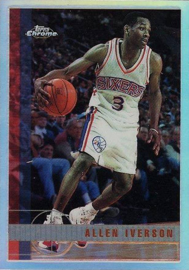 1997 Topps Chrome Allen Iverson #54 Basketball Card