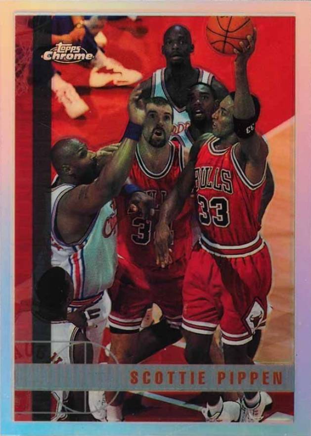 1997 Topps Chrome Scottie Pippen #1 Basketball Card