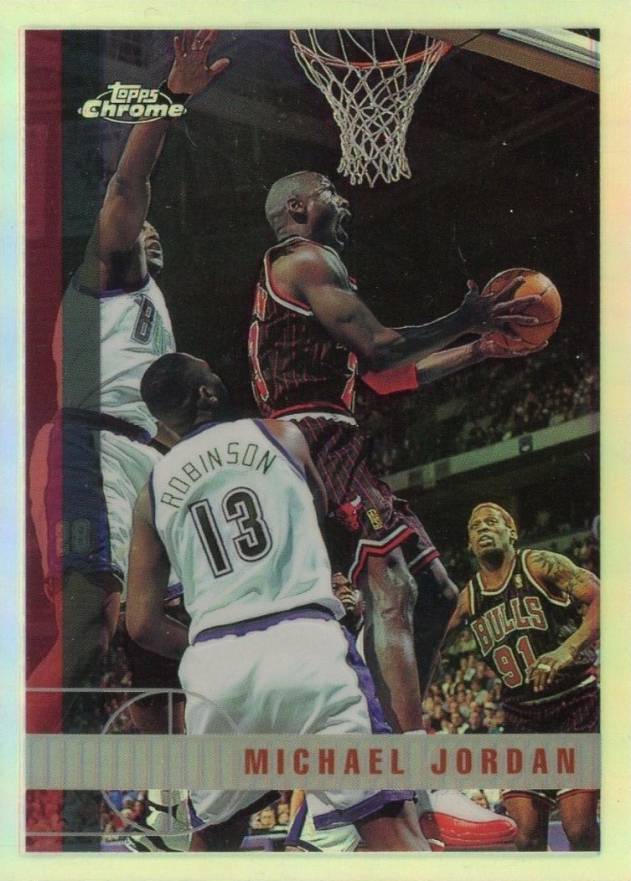 1997 Topps Chrome Michael Jordan #123 Basketball Card