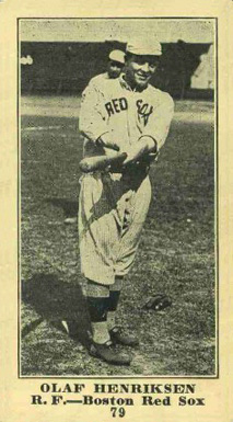 1916 Sporting News Olaf Henriksen #79 Baseball Card