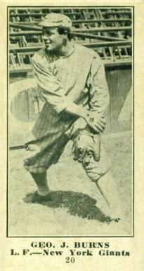 1916 Sporting News Geo. J. Burns #20 Baseball Card