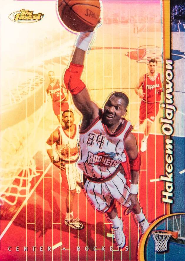 1998 Finest Hakeem Olajuwon #12 Basketball Card