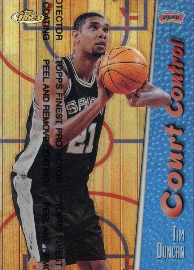 1998 Finest Court Control Tim Duncan #CC3 Basketball Card