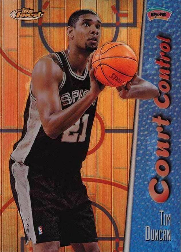 1998 Finest Court Control Tim Duncan #CC3 Basketball Card