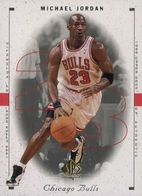 1998 SP Authentic Michael Jordan #23s Basketball Card