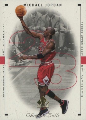 1998 SP Authentic Michael Jordan #8 Basketball Card