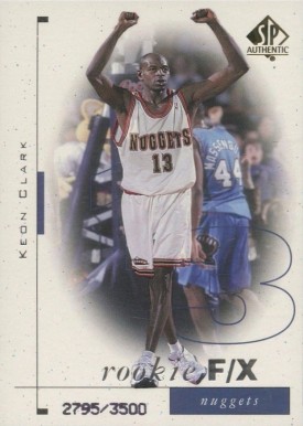 1998 SP Authentic Keon Clark #103 Basketball Card