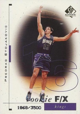 1998 SP Authentic Predrag Stojakovic #119 Basketball Card