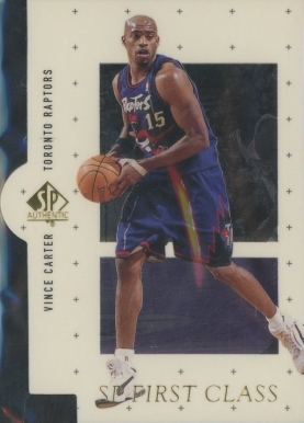 1998 SP Authentic First Class Vince Carter #FC27 Basketball Card