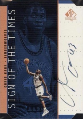1998 SP Authentic Sign of the Times  Chris Carr #CC Basketball Card