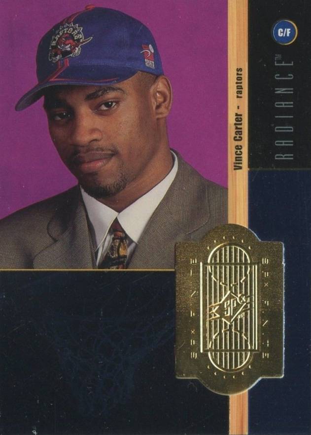 1998 SPx Finite Vince Carter #215 Basketball Card