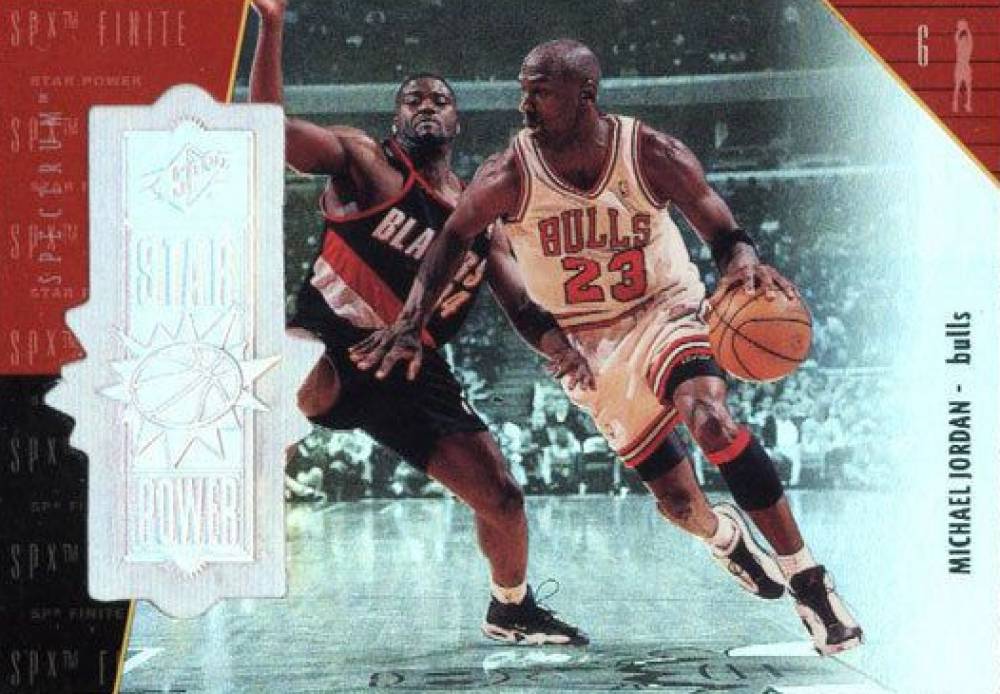 1998 SPx Finite Spectrum Michael Jordan #100 Basketball Card