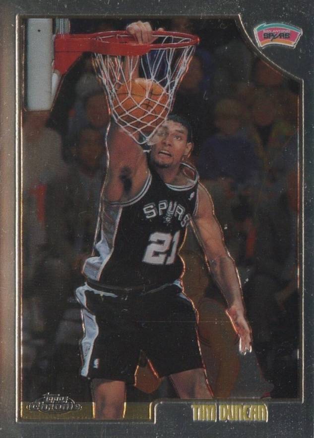1998 Topps Chrome Tim Duncan #49 Basketball Card