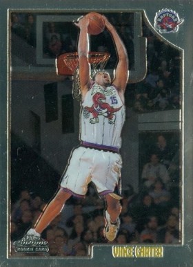 1998 Topps Chrome Vince Carter #199 Basketball Card
