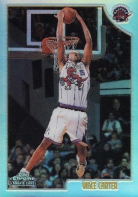 1998 Topps Chrome Vince Carter #199 Basketball Card