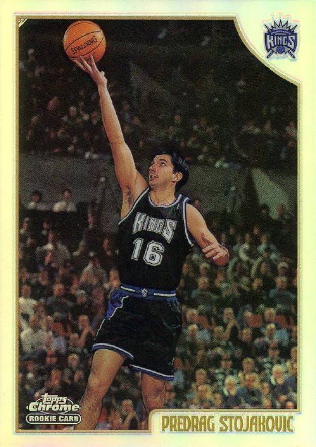 1998 Topps Chrome Predrag Stojakovic #201 Basketball Card