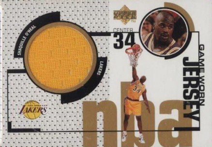 1998 Upper Deck Game Jerseys Shaquille O'Neal #GJ34 Basketball Card