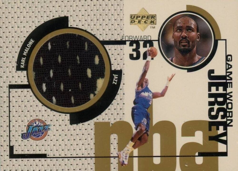 1998 Upper Deck Game Jerseys Karl Malone #GJ37 Basketball Card