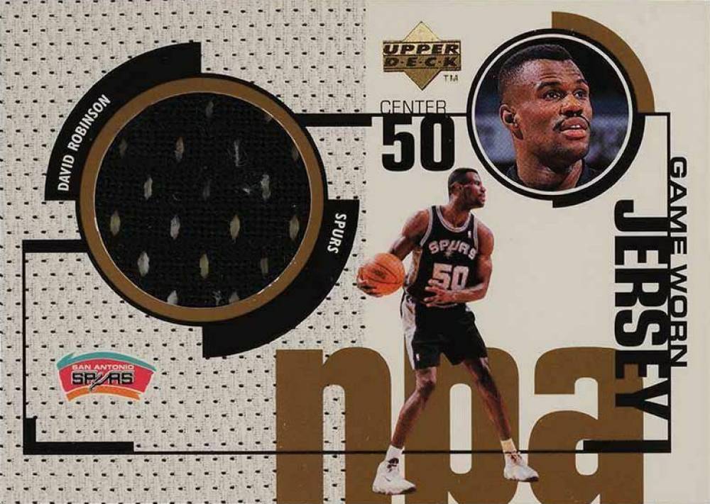 1998 Upper Deck Game Jerseys David Robinson #GJ40 Basketball Card
