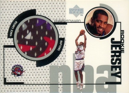 1998 Upper Deck Game Jerseys Vince Carter #GJ43 Basketball Card