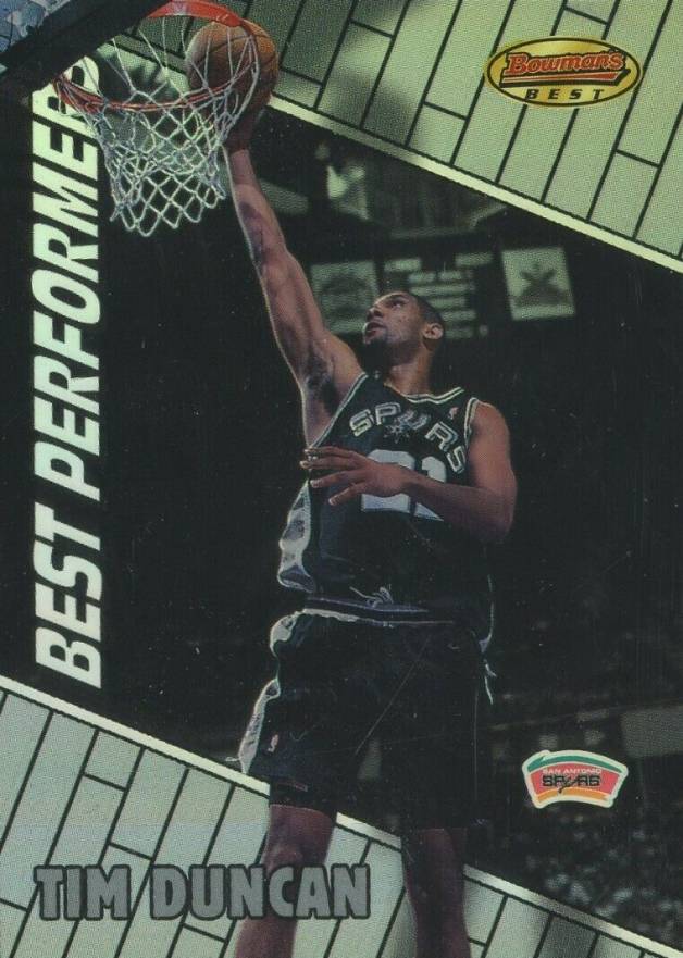 1999 Bowman's Best Tim Duncan #92 Basketball Card