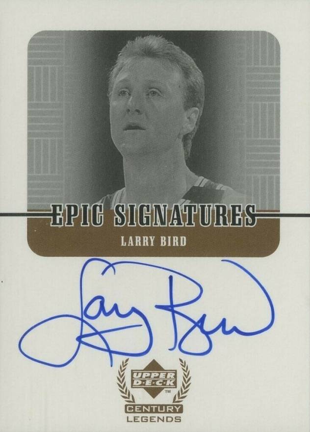 1999 Upper Deck Century Legends Epic Signatures Larry Bird #LB Basketball Card