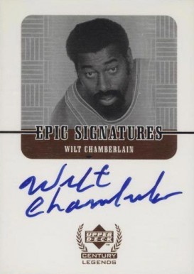 1999 Upper Deck Century Legends Epic Signatures Wilt Chamberlain #WC Basketball Card