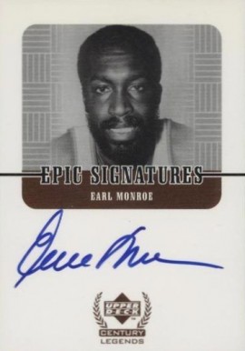 1999 Upper Deck Century Legends Epic Signatures Earl Monroe #EM Basketball Card