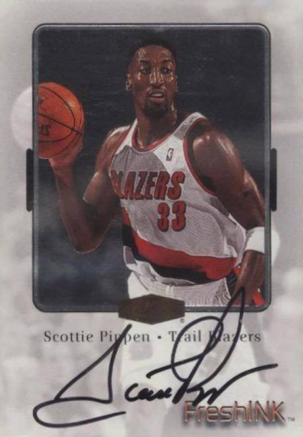 1999 Flair Showcase Fresh Ink Scottie Pippen #SP Basketball Card