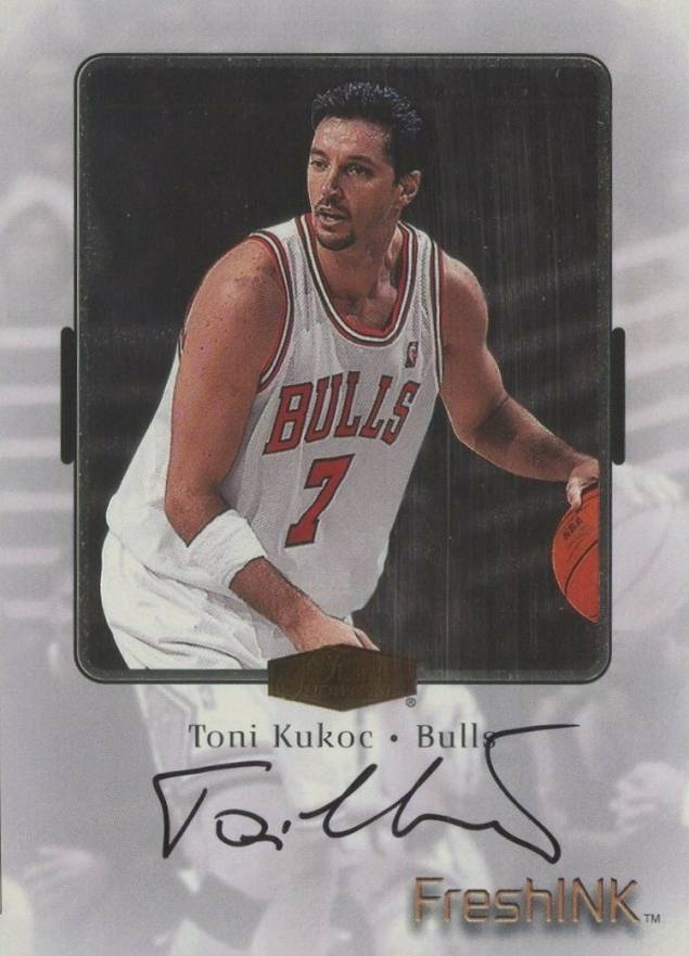 1999 Flair Showcase Fresh Ink Toni Kukoc #TK Basketball Card