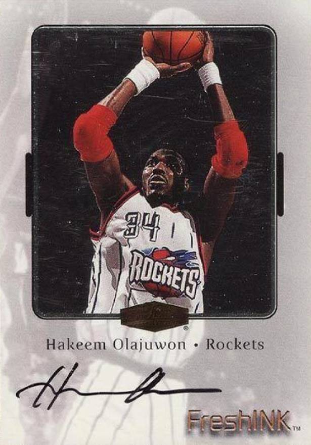 1999 Flair Showcase Fresh Ink Hakeem Olajuwon #HO Basketball Card