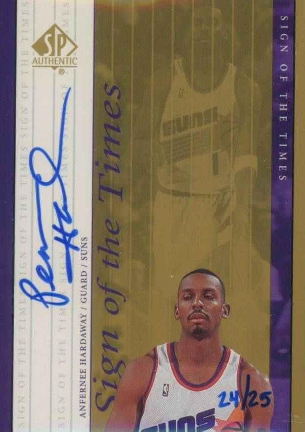 1999 SP Authentic Sign of the Times Anfernee Hardaway #AH Basketball Card