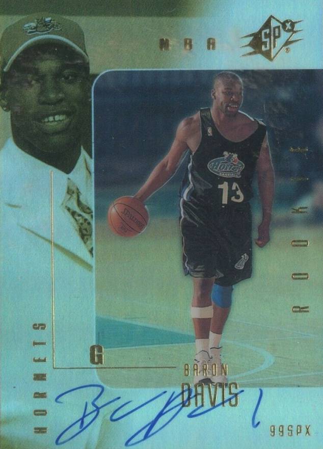 1999 SPx Baron Davis #93 Basketball Card