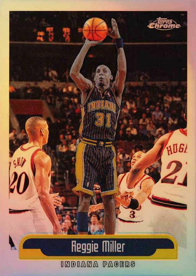 1999 Topps Chrome Reggie Miller #160 Basketball Card