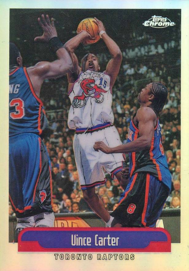 1999 Topps Chrome Vince Carter #98 Basketball Card