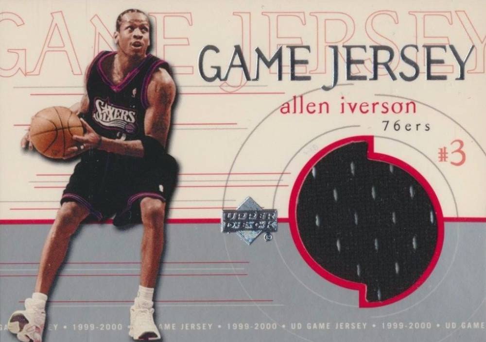 1999 Upper Deck Game Jersey Allen Iverson #GJ35 Basketball Card