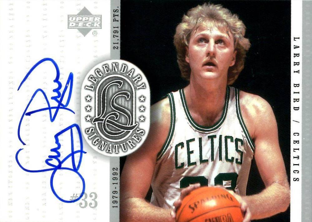 1999 Upper Deck Legendary Signatures Larry Bird #LB Basketball Card